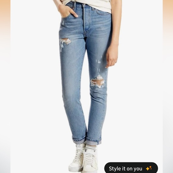 Levi's Denim - LEVI'S 501 Skinny Jeans in Can't Touch This Size 26x28